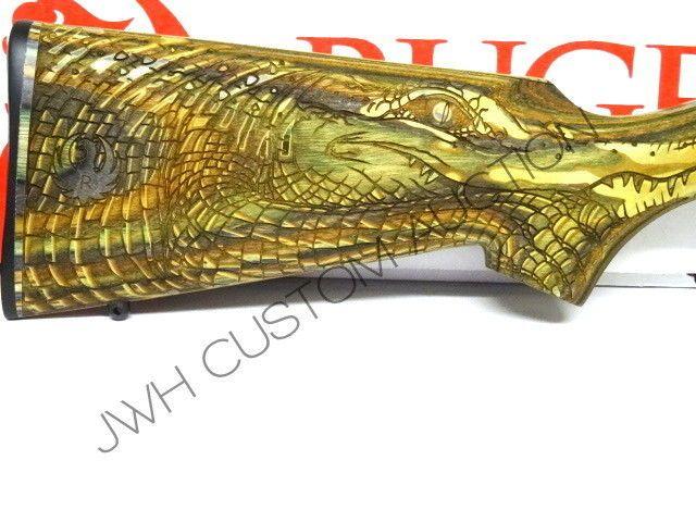 Gold and Green Gator Logo - Limited Edition Ruger 10/22 Talo Series Green Gator Wood Laminate ...