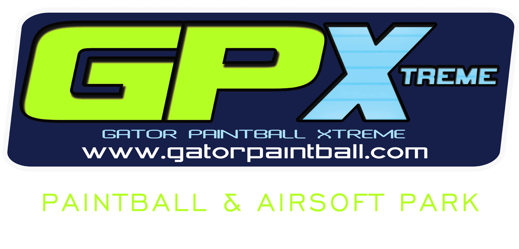 Gold and Green Gator Logo - HOME PAGE - Gator Paintball Extreme