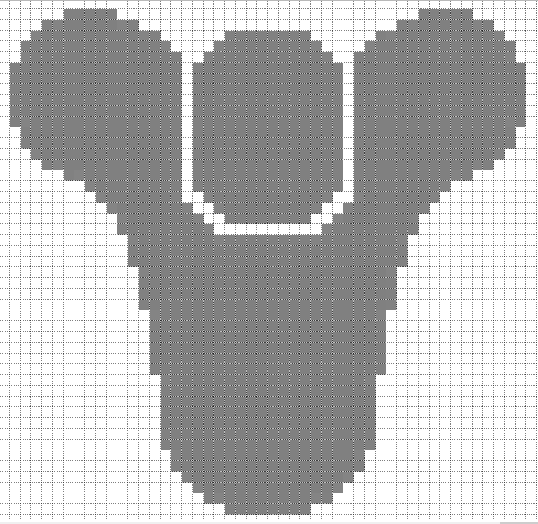 Pixel Destiny Logo - Minecraft Pixel Art Templates: Destiny Logo