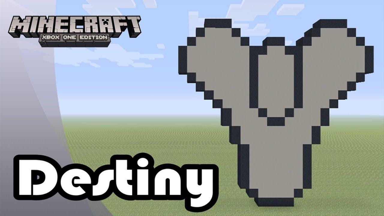 Blue King Destiny Logo - Minecraft: Pixel Art Tutorial and Showcase: Destiny Logo (Destiny ...