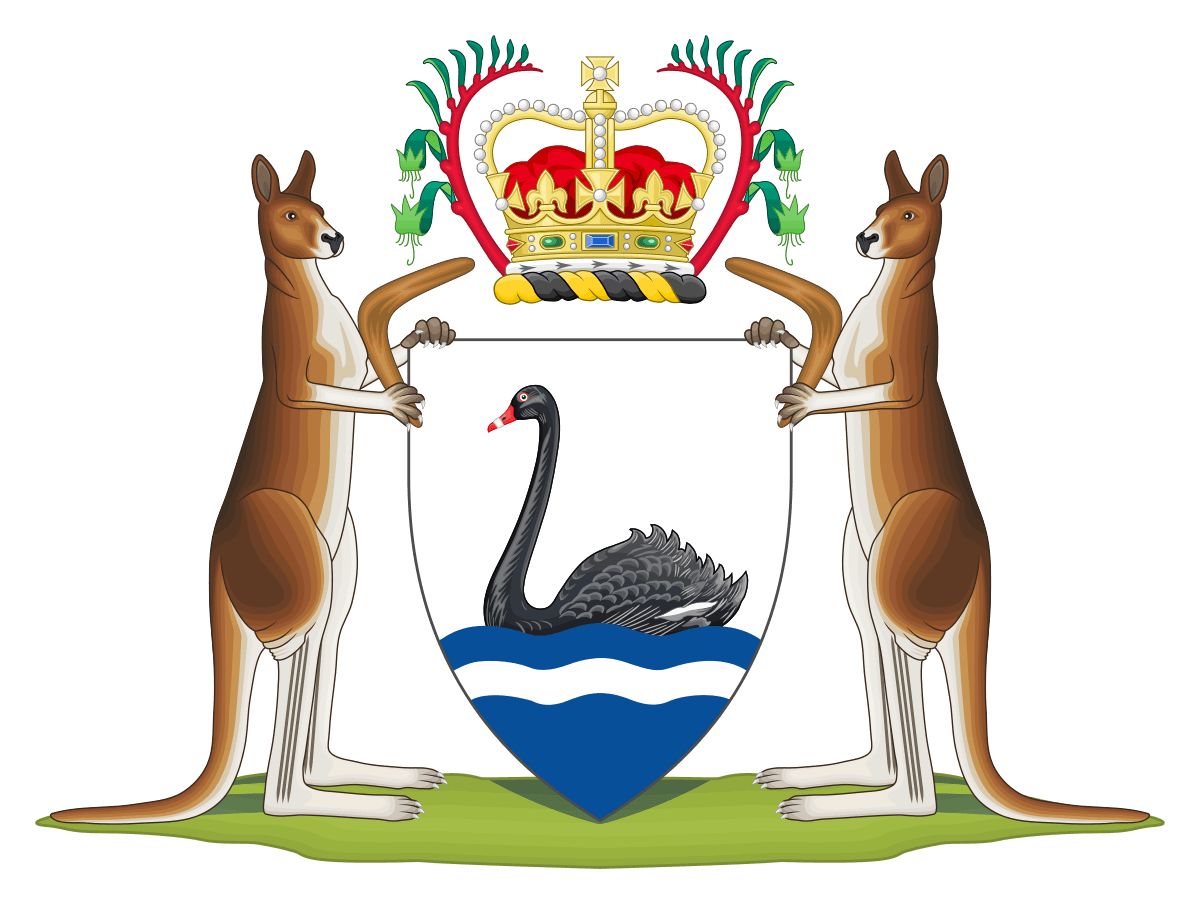 What Company Has a Kangaroo as Their Logo - Coat of arms of Western Australia