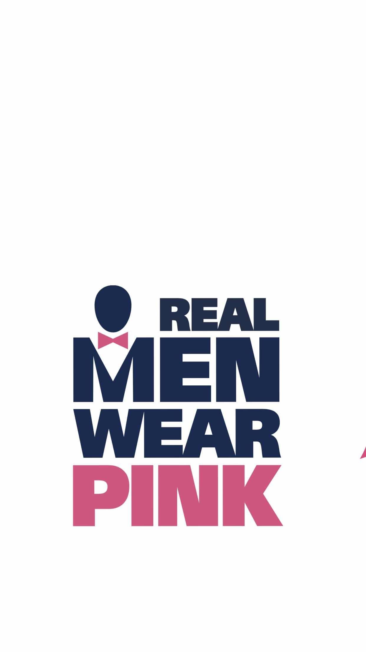 Wear Pink Logo - Real Men Wear Pink - Straight to the Point