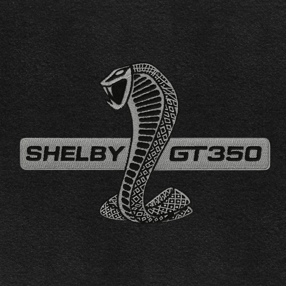 Shelby Logo - Lloyd Mats S681731 Mustang Trunk Mat Carpeted Black Shelby Snake