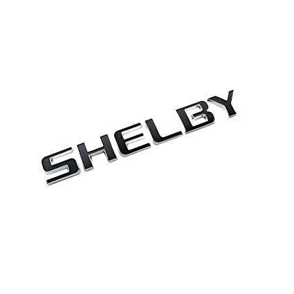 Shelby Logo - Amazon.com: EMBLEM SHELBY FOR FORD MUSTANG CHROME WITH BLACK ...