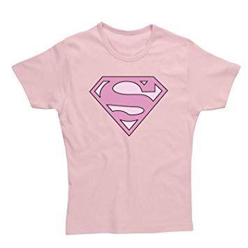 Wear Pink Logo - SPK Wear - Superman Ladies T-Shirt Supergirl Pink Logo Size L ...