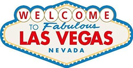 Welcome to Las Vegas Logo - Welcome To Las Vegas Bumper Sticker 12 x 8 cm: Amazon.co.uk: Kitchen
