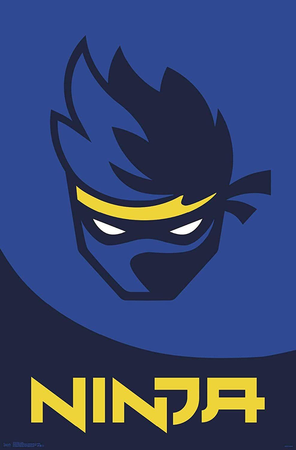 Ninja Fortnite Logo - Amazon.com: Trends International Ninja-Logo Wall Poster, Multi: Home ...