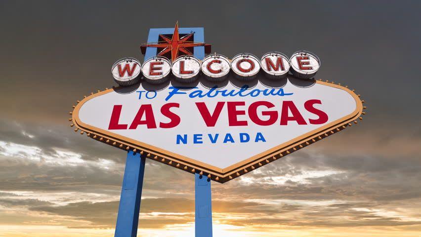 Welcome to Las Vegas Logo - Vintage las vegas Footage #