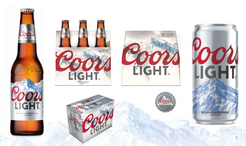 Coors Light Can Logo - Coors Light logo change. Monarch Beverage Company