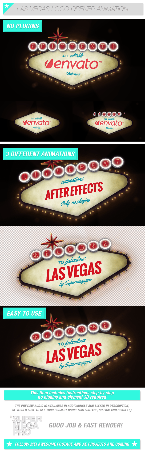 Welcome to Las Vegas Logo - Welcome to Fabulous Vegas Logo Opener Animation by Deceo | VideoHive