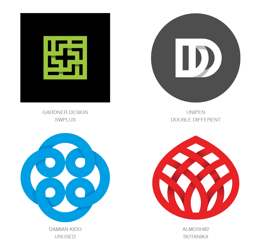 B with Lined Black White Circle Logo - 2017 Logo Trends | Articles | LogoLounge