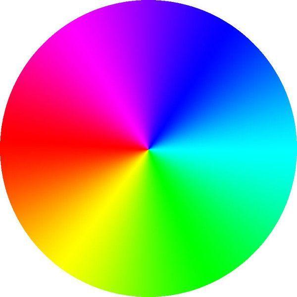 Rainbow Colored Circle Logo - Rainbow color chart ❤ liked on Polyvore featuring background