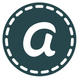 Ask.FM Social Media Logo - Hand Stitch Round Social Icon Media Icon