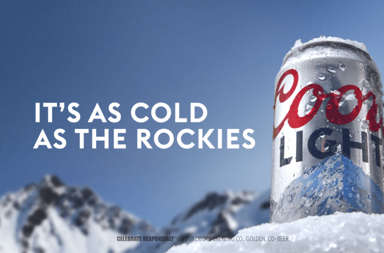 Coors Light Can Logo - Coors Light going big on TV during December | MillerCoors Behind the ...