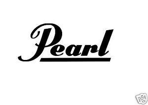 Pearl Drums Logo - Details about 2 X PEARL Drum logo Sticker/Decal.  Percussion/Drummer/Drumkit/Cymbals
