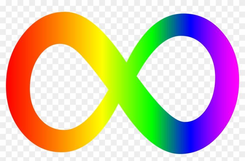 Rainbow Colored Circle Logo - The Rainbow-colored Infinity Symbol Represents The - Autism Infinity ...