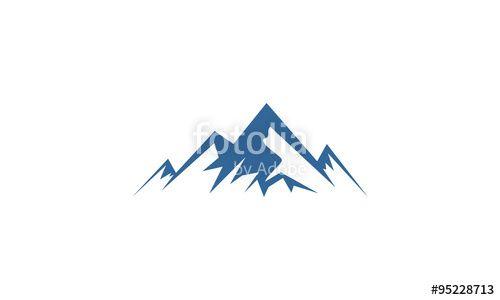 Snow Mountain Logo - abstract mountain snow travel logo