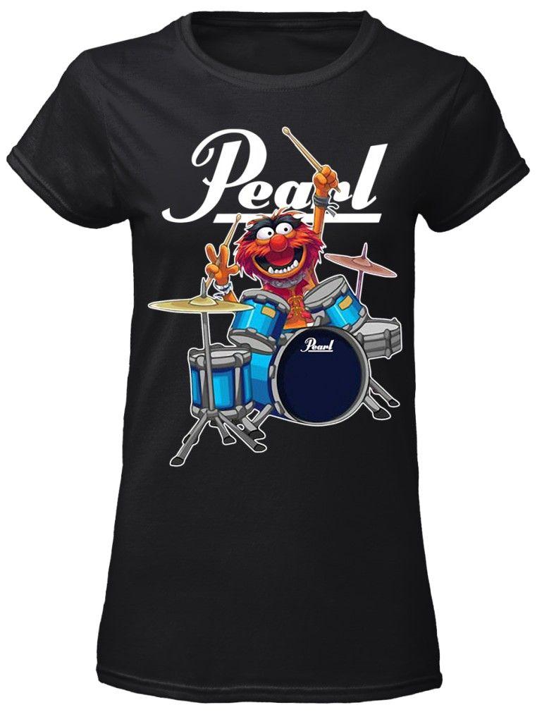 Pearl Drums Logo - Gritty Pearl drums logo shirt