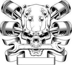 Mechanic Art Logo - 21 Best Mechanic Skulls images | Skulls, Skull, Skeletons
