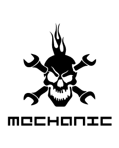 Mechanic Skull Logo - SignMAX.us - Vector logo: Mechanic