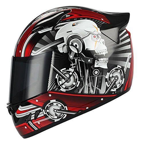 Mechanic Skull Logo - Aeropost.com El Salvador MOTORCYCLE BIKE FULL FACE HELMET
