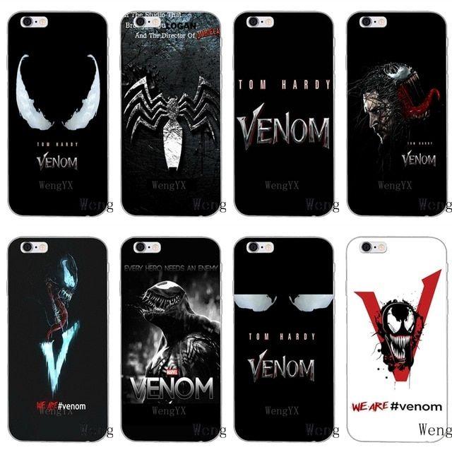Galaxy Phone Logo - new Marvel Venom 2018 movie logo silicone Soft phone case