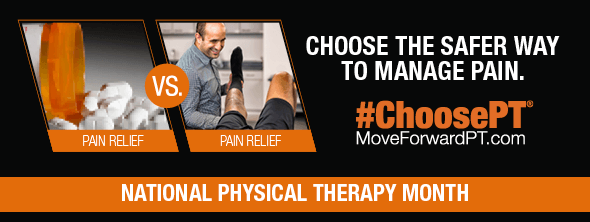 PT Month 2018 Logo - Celebrate Physical Therapy Month by Promoting Safe Pain Management ...