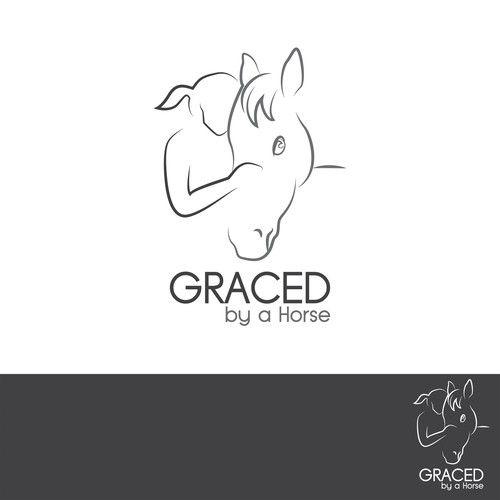 Horse Line Logo - Create a stunning simple line drawing of horse and child. Less is ...