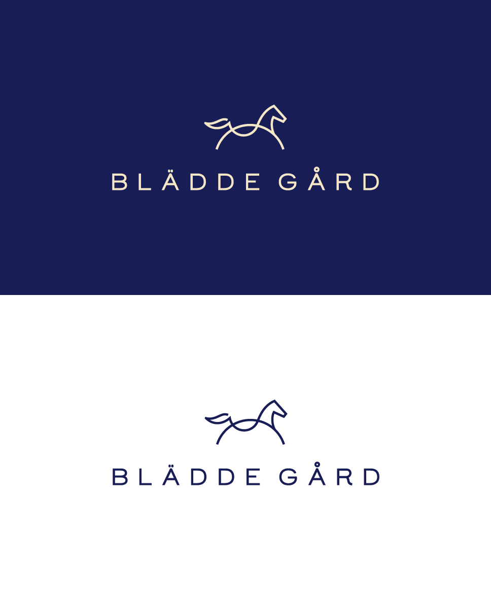 Horse Line Logo - Bladde Gard | Identity designer Deividas Bielskis