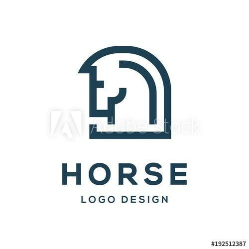 Horse Line Logo - Head Horse Logo, Simple Line Head Horse Design Logo Vector - Buy ...