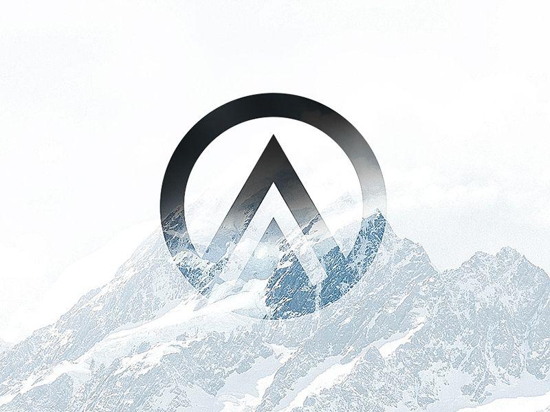 Snowy Mountain Logo - My Logo on a Snowy Mountain by Amit Keren | Dribbble | Dribbble