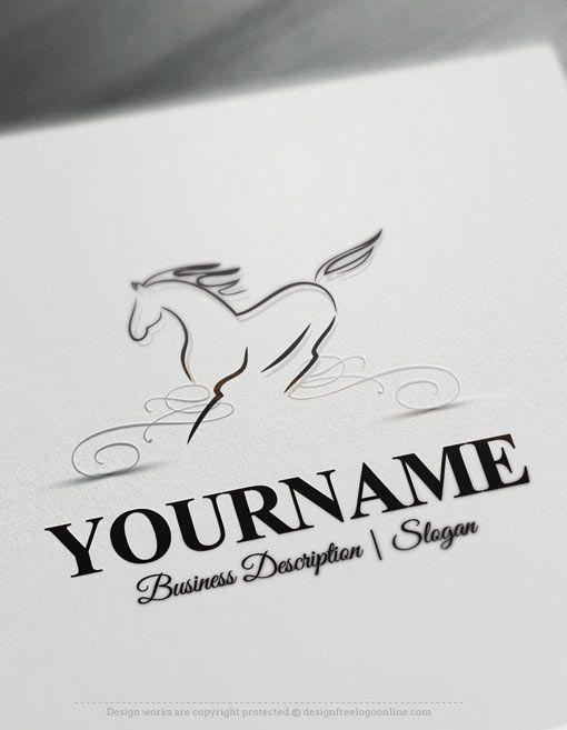 Horse Line Logo - Best Logo Designs - Free Logo Maker | Best Logo Designs – Free Logo ...