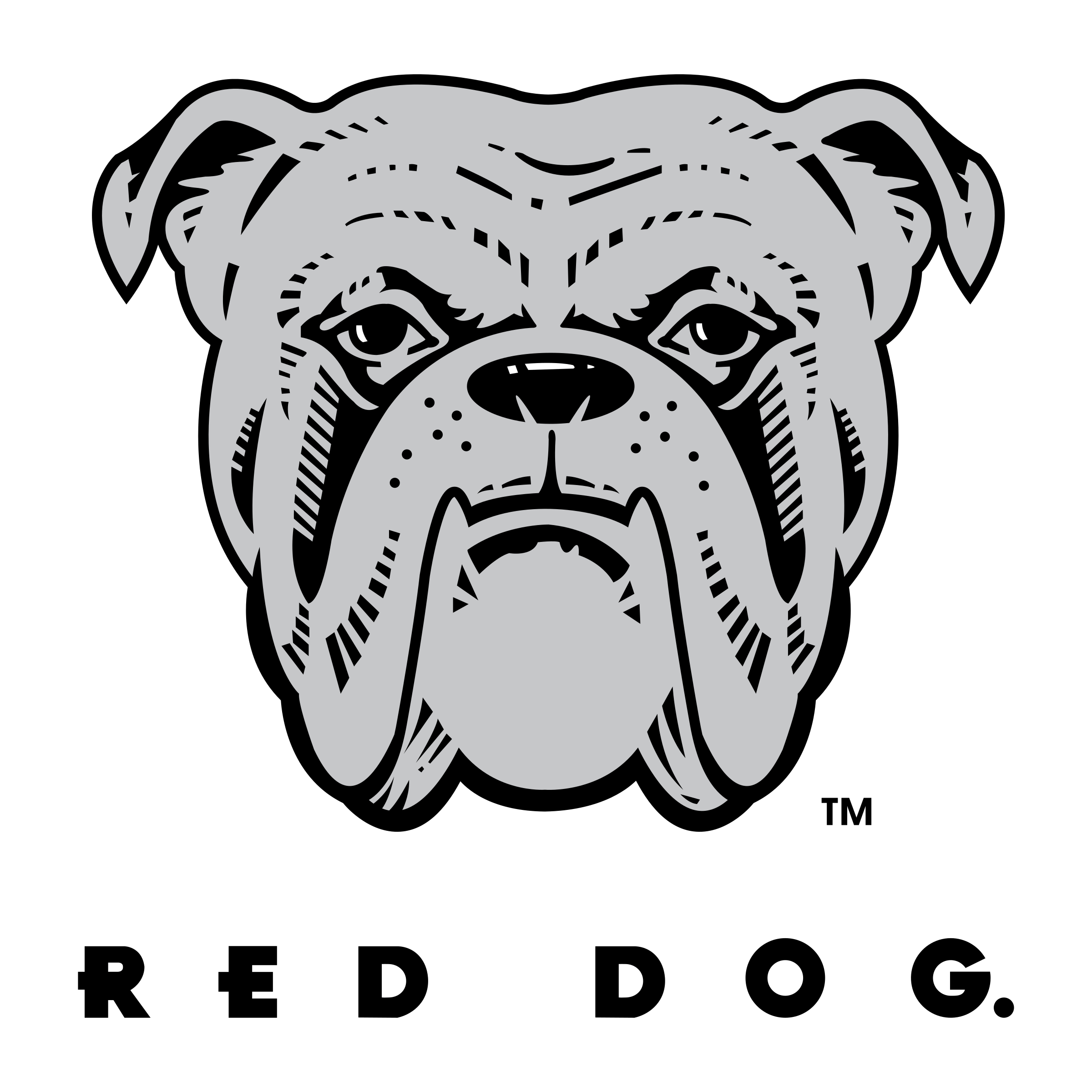 Red and White Dog Logo - Red Dog Logo PNG Transparent & SVG Vector - Freebie Supply