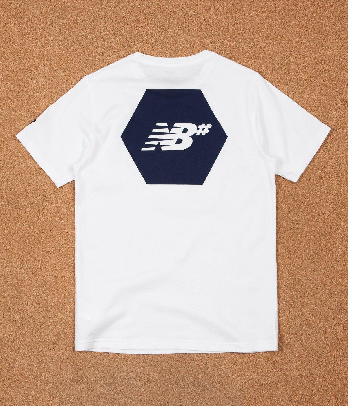 Hex and White Logo - New Balance Numeric Hex T-Shirt - White | Flatspot
