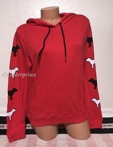 Red and White Dog Logo - Victoria's Secret Pink Black White Dog Logos Red Perfect Pullover ...