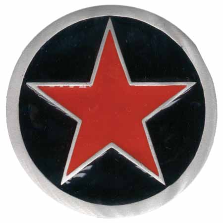Red and Black Star Logo - Star Shaped Belt Buckles and Star Shaped Lawman Badge Buckles