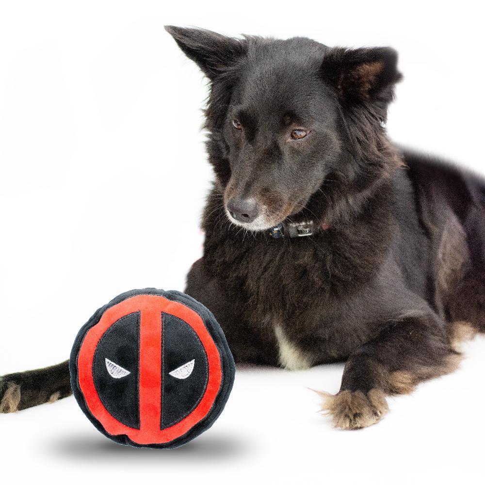Red and White Dog Logo - DOG TOY SQUEAKY PLUSH - DEADPOOL LOGO BLACK/RED/WHITE | Ferrara ...