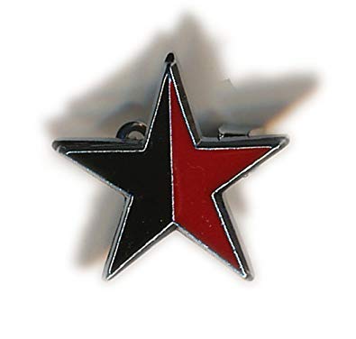 Red and Black Star Logo - Amazon.com: Active Distribution Metal Enamel Pin Red and Black Star ...