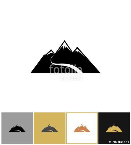Snow Mountain Logo - Abstract snow mountain icons