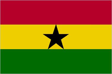 Red and Black Star Logo - Flag of Ghana