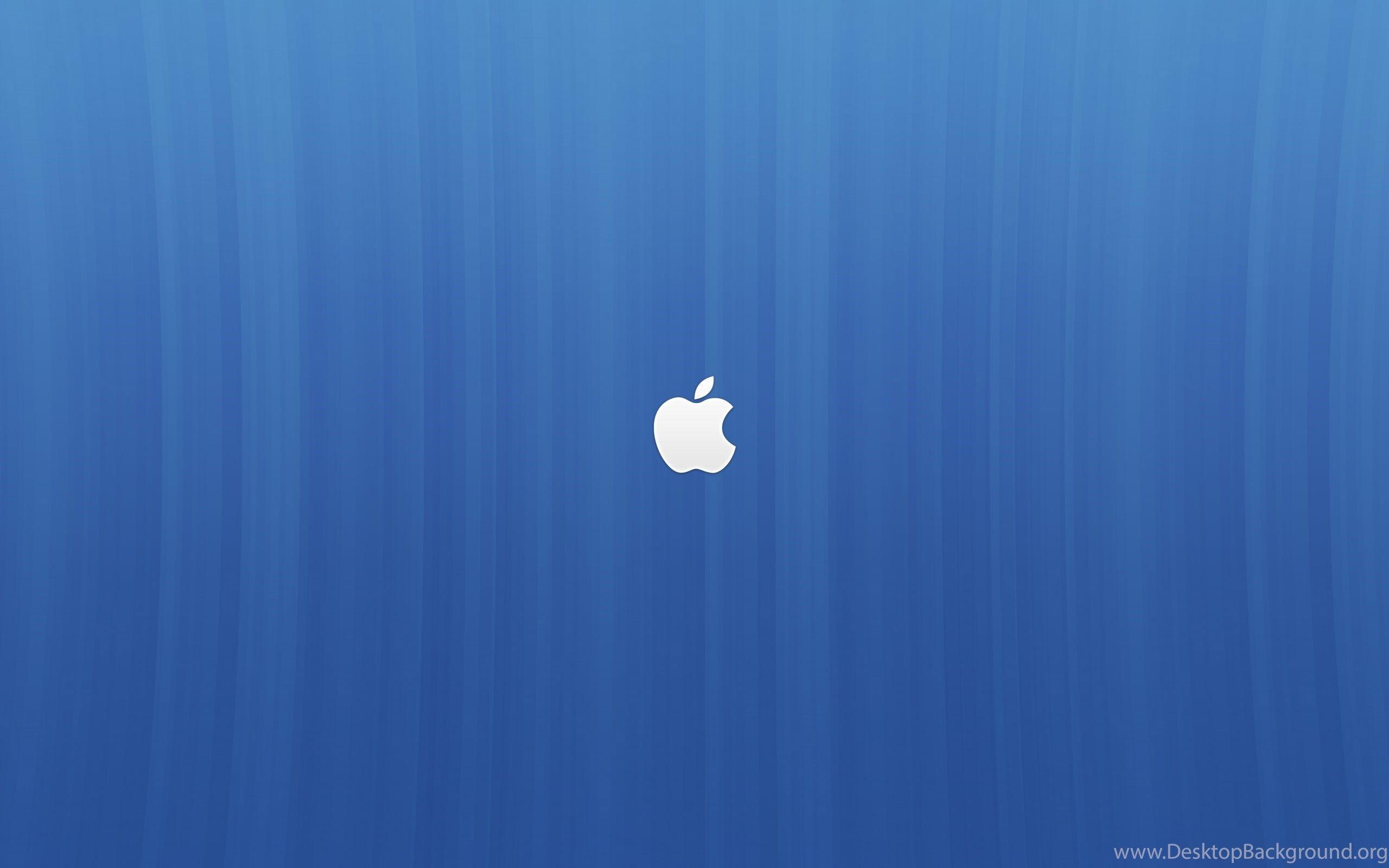 Small Apple Logo - Small Apple Logo Blue Backgrounds Wallpapers Desktop Background