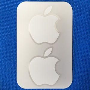Small Apple Logo - Apple Logo Sticker Stickers 2x Small White
