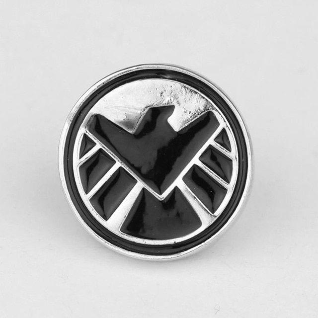 Gray Shield Logo - The Avengers Agents of Shield Brooches and Pins S.H.I.E.L.D. Logo