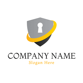 Gray and Yellow Circle Logo - 60+ Free Shield Logo Designs | DesignEvo Logo Maker