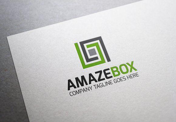 Clean Box Logo - Amaze Box Logo Logo Templates Creative Market