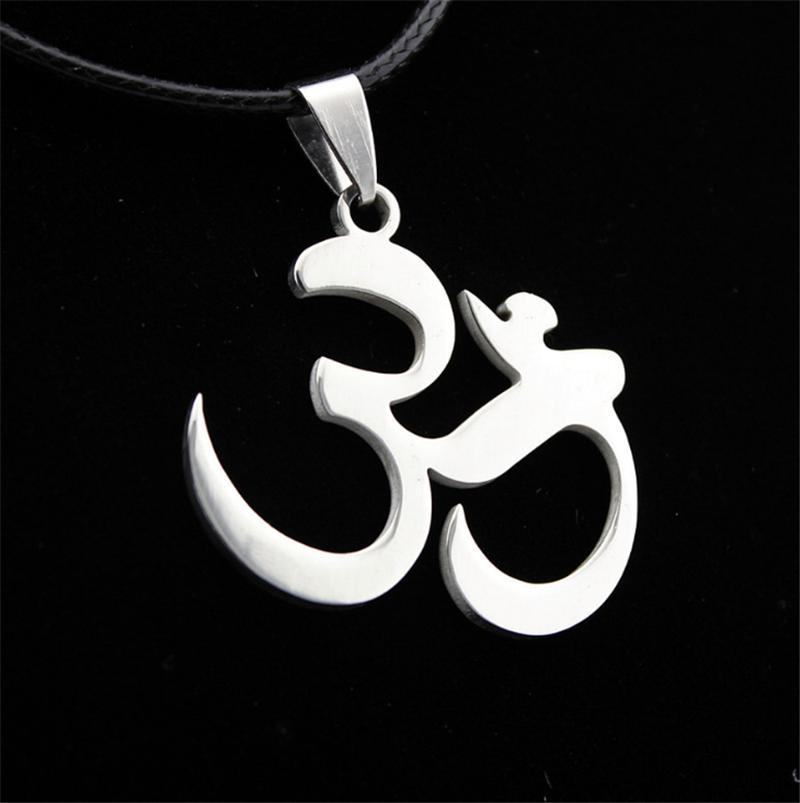 Hinduism Logo - Wholesale Om Hinduism Symbol Necklace Stainless Steel Necklace ...