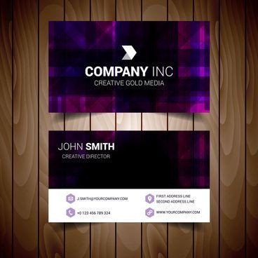 Purple and Organge Company Logo - Purple orange business card free vector download 625 Free vector