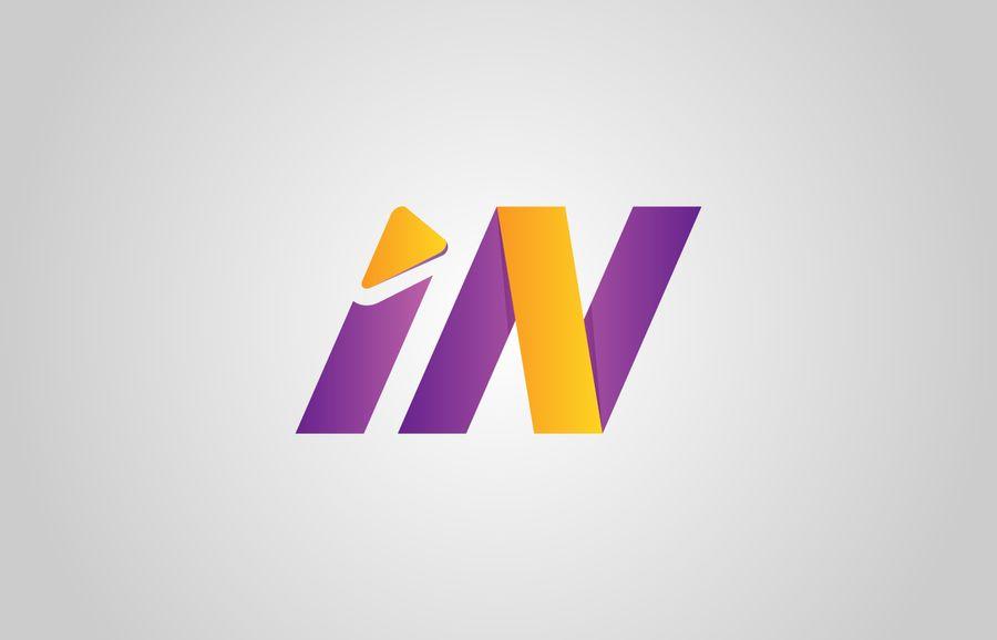 Purple and Organge Company Logo - Entry by MHSmile for Company Logo Design Company Name Is ' IN