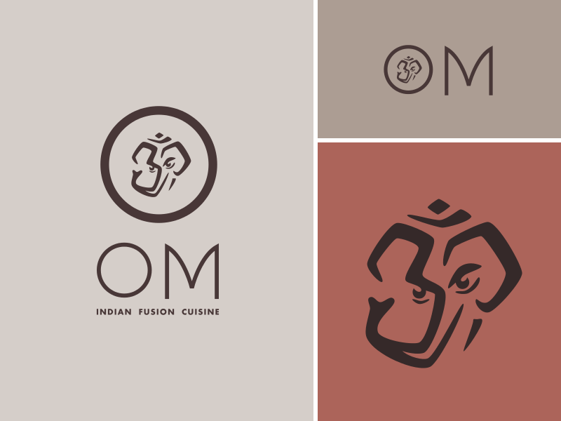 Om Indian Logo - OM Indian Fusion Cuisine by Luma Vine | Dribbble | Dribbble