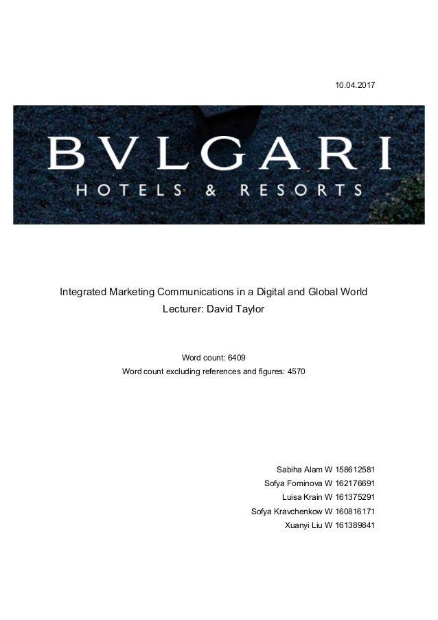 Bvlgari Hotels and Resorts Logo - Bvlgari hotels: an IMC plan
